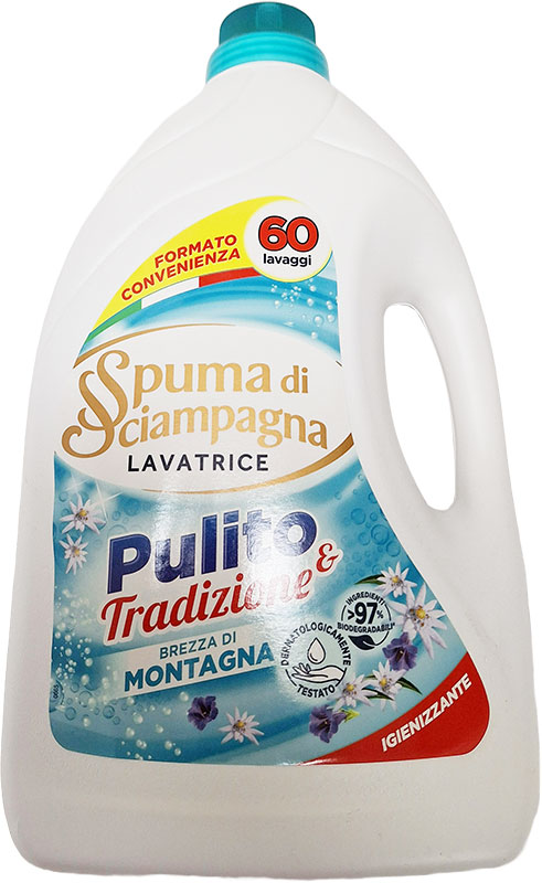 Spuma di Sciampagna Montagna – prací gel | 60 praní, 3L