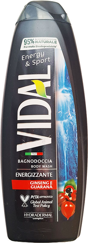 Vidal Guarana – pánský sprchový gel | 500ml